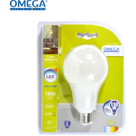 LAMPADINA A GOCCIA LED A70 18W E27 4000K (1/2)