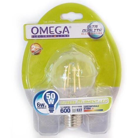 FILAMENT GOCCIA A60 6W E27 4000K 600LM A+