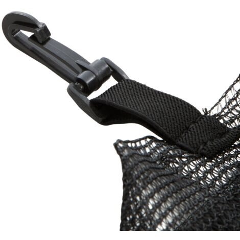 Filet De Sécurité Pour Trampoline 2,4 M - 6 Barres, Hauteur 1,63 M, Noir, Résistance Jusqu'à 100 Kg