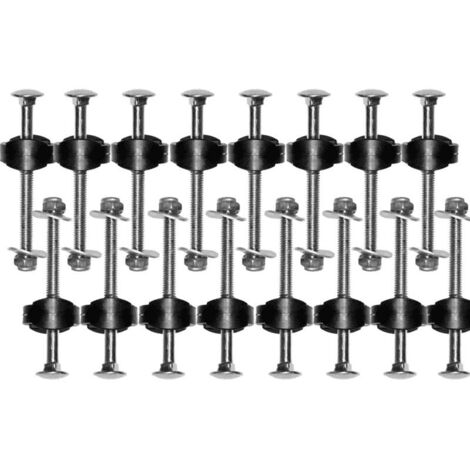 Lot 16 x KIT Vis 75mm Pour Trampoline Montant 25mm et Pied 38mm