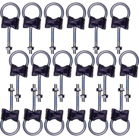 Lot 16x KIT Vis Boucle Pour Trampoline Montant 25mm et Pied 38mm