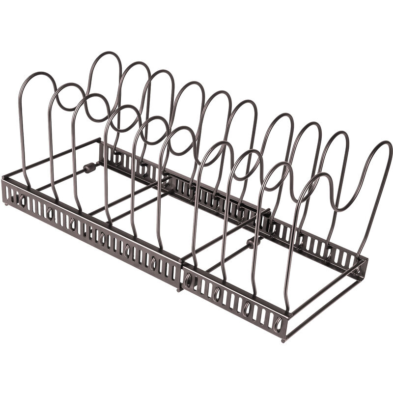 Organiseur De Casseroles 4 Niveaux Réglables CASONNIK - Pour Armoire Ou Comptoir De Cuisine