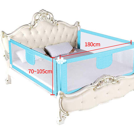 Wakects Barrière De Sécurité Rétractable Lit Enfant 1.8m - Garde-Corps Pliable Oxford Pour Bébé Et Enfant