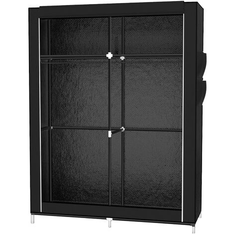 Xxl armoire de rangement penderie dressing en tissu intissé gris 175 x 150 x 45 cm lsf03g Xxl armoire de rangement penderie dressing en tissu intissé gris 175 x 150 x 45 cm lsf03g