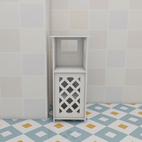 Hofuton Meuble de Rangement, Armoire de Salle de Bain, Armoire de Toilette, Armoire Latérale, Armoire de Rangement, 24 x 22 x 56cm (1/5)