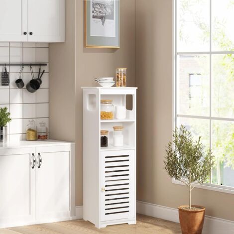 Armoire Salle De Bain Aimu - Meuble Rangement Imperméable 74x20x24cm - Étagère Ouverte - Facile à Monter