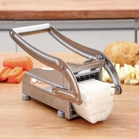 Hofuton Coupe Légumes, Coupe-Pommes de Terre, Découpeuse en Acier Inoxydable avec Pieds Antidérapants pour Pommes de Terre
