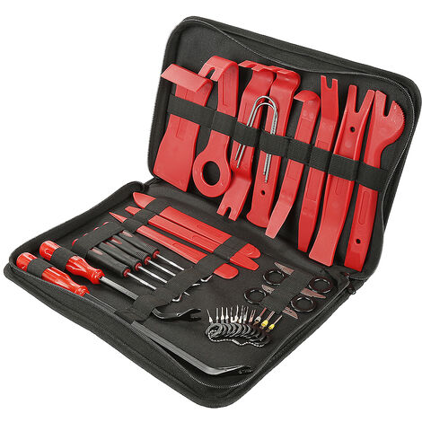 Hofuton 35PCS Outil Demontage Garniture Voiture, Outils de DéMontage Garnitures, Outils en Plastique Voiture pour Les Autoradios, Radio, Accessoires, Portes, Tableaux de Bord de Voiture