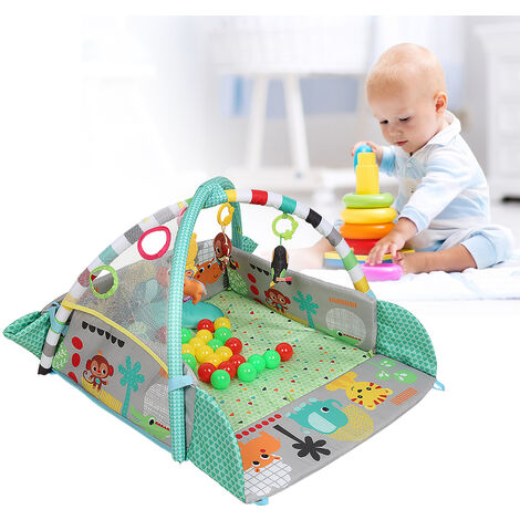 Hofuton Tapis d'Éveil Tapis de Jeu Bébé Tapis d'Activité Vert (1/5)