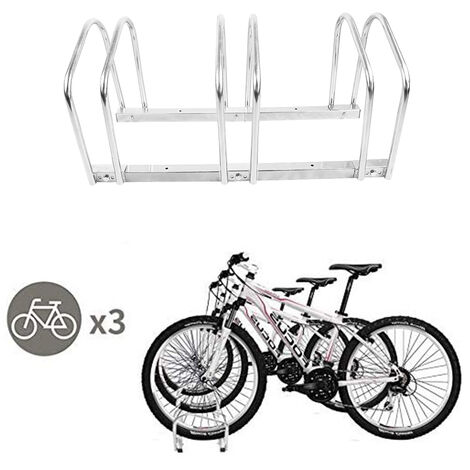 Porte-vélos LZQ Pour 6 Vélos - Montage Sol Ou Mur - Acier Galvanisé