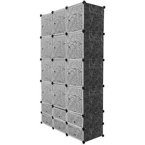 Armoires Etagères Plastiques Enfants Avec 8 Cubes LANGRIA Modulaires