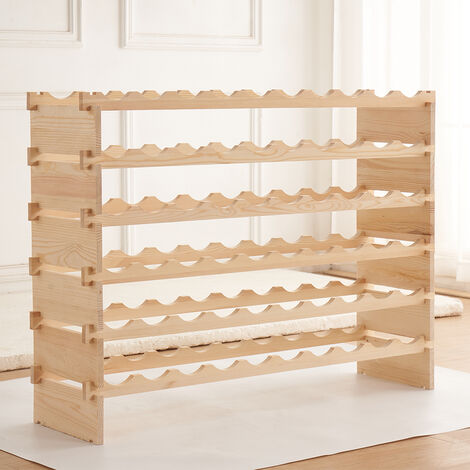 Hofuton Étagère pour 60 Bouteilles 110 x 30 x 80.5 cm (1/5)