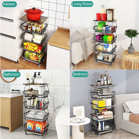 Étagère De Rangement Rotative, Amovible Et Facile À Installer, Plateau