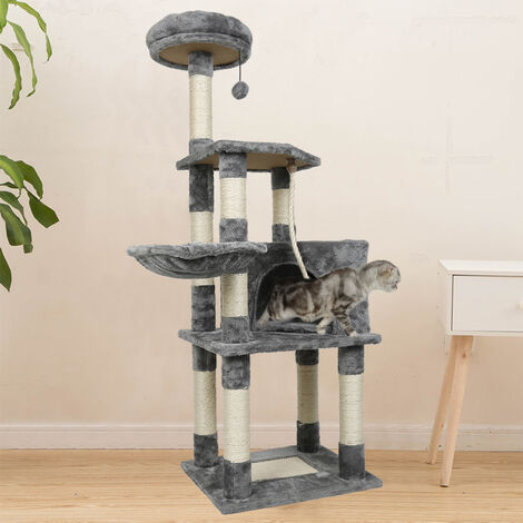 Hofuton Arbre a Chat - 40x48x135cm - Gris (1/5)