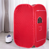 Hofuton Sauna à Vapeur et Cabine 1000W,Tente de Sauna Portable Pliable avec Le Contrôleur de Température pour Bain de Sauna Détoxification Perspiration Thérapie Perdre du Poids, Rouge