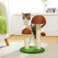Hofuton Griffoir Chat Poteau Sisal à Griffer en Forme de Champignon pour Chaton