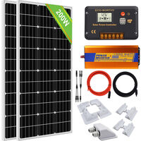 200W Mono Solar module & 1KW 12V-220V inverter off Grid System & mount Bracket