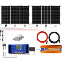600W Mono Solar Panel kit 3000W 24V-220V inverter 20A solar Controller for villa