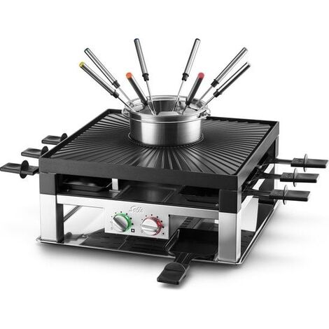 Solis Gril multifonction Solis 796 - 3 en 1 Fondue, Raclette, et ...