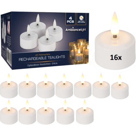 Ambiance Bougies LED Box 16 pièces Rechargeable - (1/3)