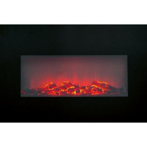 [JAMAIS UTILISE] Classic Fire Classic Fire Memphis Atmosphere Fireplace - Cheminée électrique - 1800 W - Noir (1/5)