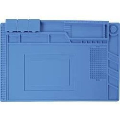 [JAMAIS UTILISE] Velleman Tapis de soudure en silicone, 450 x 300 mm, bleu (1/5)