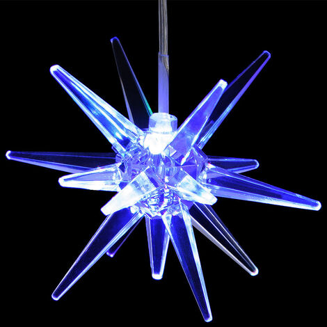 Monzana  Kerstster LED- 7 kleuren- acryl- kerstversiering- kerstverlichting - kerstdecoratie -wit
