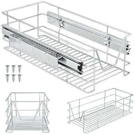 CASARIA® Teleskopschublade Ausziehbare Schublade Küche 30-60cm 20kg