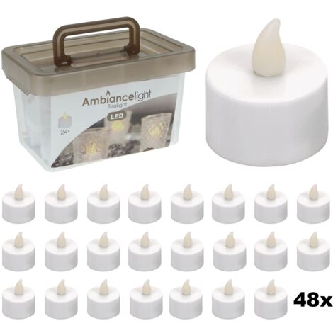 Lot De 5 Bougies LED Style Chauffe-plat - Marque Lunartec, Neuf Dans Son Emballage