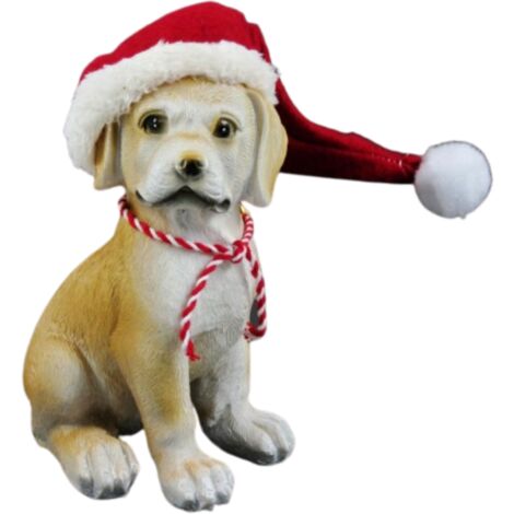 Chiens avec bonnet de Père Noël - Nampook - 14cm