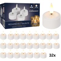 Ambiance Bougie LED, Boite 32 pièces,