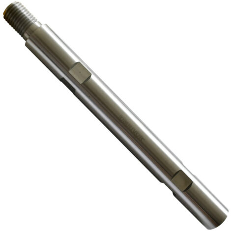 OMNIVOR - Rallonge Pour Couronne Diamantée 400 mm - Extension Perçage Profond Béton, Pierre et Maçonnerie - Raccord 1-1/4 Mâle et 1-1/4 Femelle Résistante
