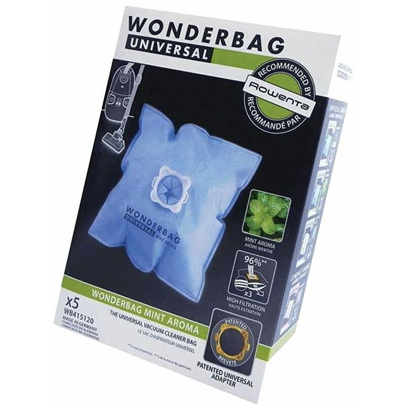 Rowenta Bags Microfibre Wonderbag Universal Mint Aroma