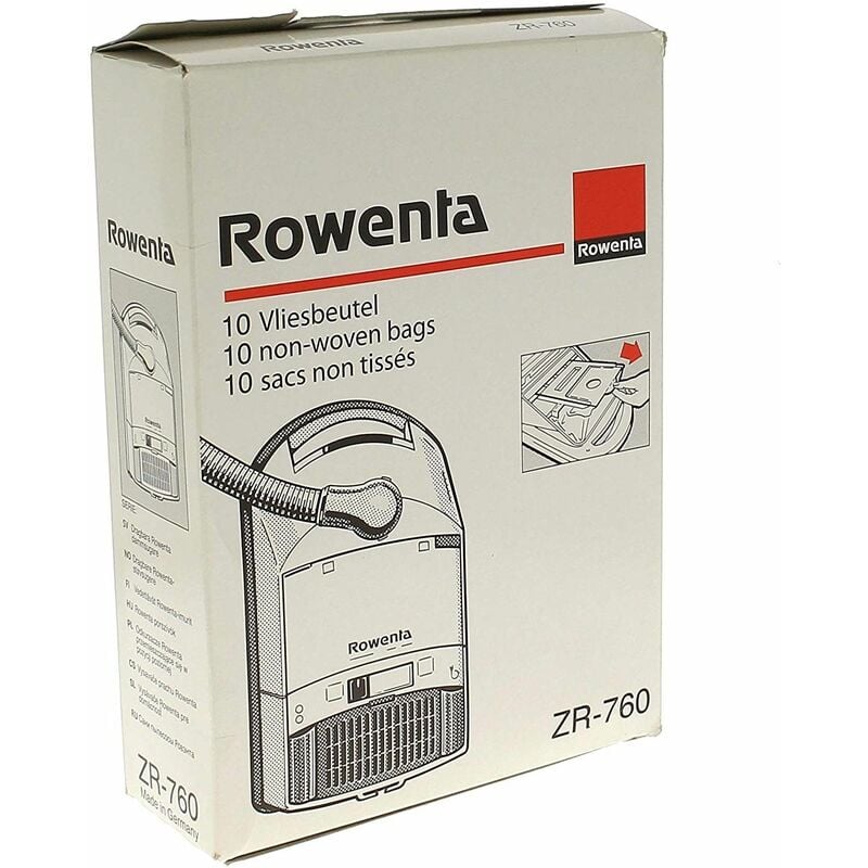 10 Premium Sacs Aspirateur pour Rowenta Silence Force Allergy+