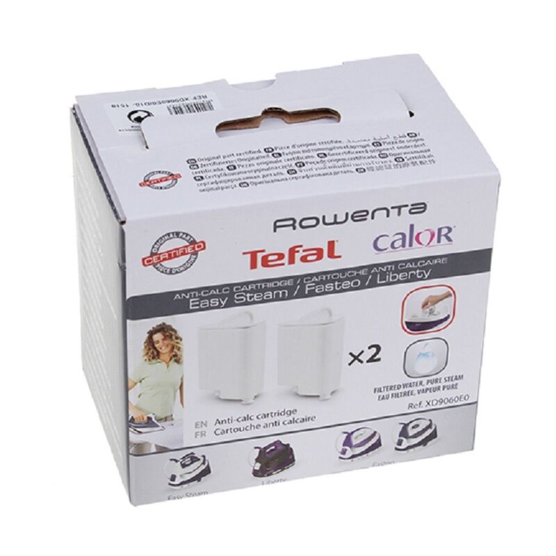 Lot 2 Cartouches Filtrantes Anti-calcaire Pour Centrale Vapeur - Compatible Rowenta, Calor, Tefal