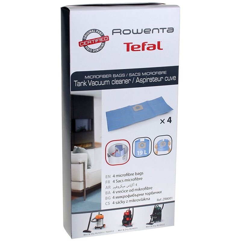 Sacs Papier Pour Aspirateur Rowenta – Lot De 5 Sacs ZR816 – Compatibles Collecto Et Bully – Pour Poussières, Cendres, Plâtre