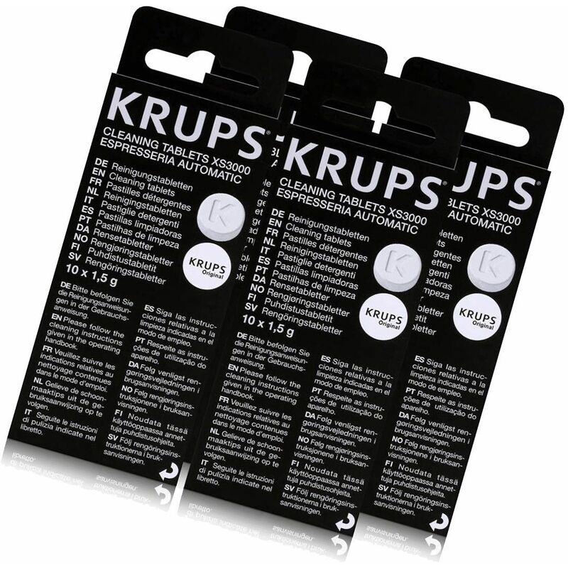 Krups Lot de 3 boîtes de pastilles détergentes XS3000 