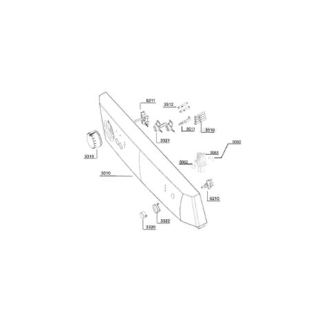 Bandeau de commande d'origine 1714061300 BEKO (1/2)