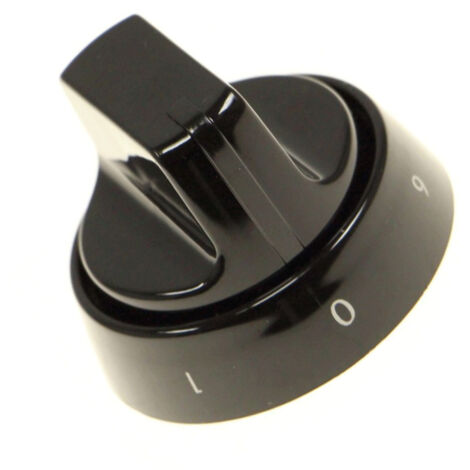Bouton noir pour four et cuisinière – Remplacement pour appareils INDESIT – Compatible avec modèles I6VMH2AXNL, I6VV2AXEX – Fonctionnement optimal