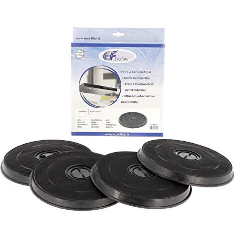 Lot de 4 filtres à charbon rond pour hotte – Dimensions 240mm – Compatible Roblin-Franke – Filtration efficace des odeurs (1/5)