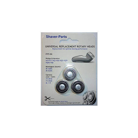 Tête de rasoir compatible HQ3 HQ4 HQ5 HQ6 – Nettoyage facile – Performance optimale – Compatible avec rasoirs Philips et Norelco (1/5)