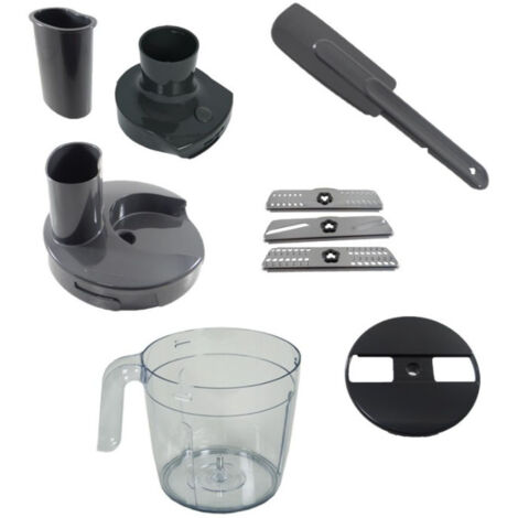 Accessoire complet de mixeur Quickchef – Compatible avec modèles Moulinex – Longueur 25cm – Largeur 15cm – Améliore les performances culinaires