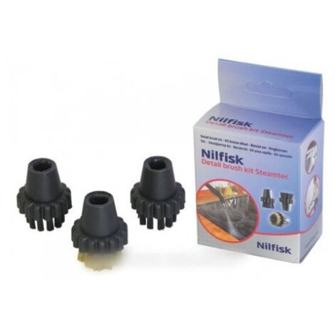 Jeu de brosses Steamtec pour Nettoyeur Vapeur NILFISK ADVANCE 303000420 (1/3)