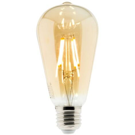 Elexity – Ampoule LED E27 filament Edison 8W – Lumière chaude 2700K – Durée de vie 25 000 heures – Économie d'énergie