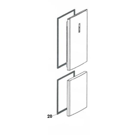 Joint de porte d'origine pour congélateur – Compatible Thomson, Continental Edison, Curtiss – Assure une étanchéité optimale