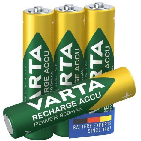 Piles rechargeables NIMH AAA LR03 BLISTER 4 PILES