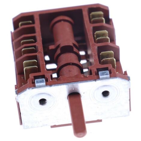 Commutateur (32012514) Four, cuisinière ATLANTIC, AYA, CANDY, CONTINENTAL EDISON, FAR, FRIONOR, FROSTAR, HARROW, HIGHOME, HIGHONE, IBERNA, JETGAZ, LINETECH, SELECLINE, SOGELUX, SURFLINE, TECHWOOD, TEL (1/2)