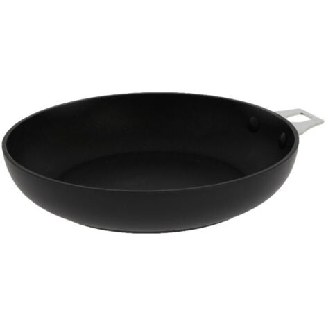 De Buyer - Poele ronde antiadhesive CHOC INTENSE TWISTY amovible en aluminium - Diametre 28 cm -, Gris (1/2)