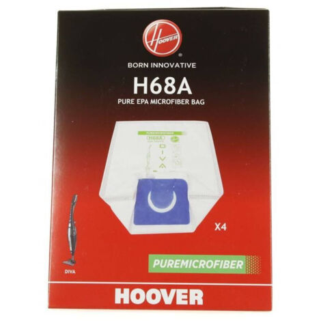 SOS Accessoire Boite de 4 sacs H68 pour Aspirateur HOOVER 35601148 (1/2)