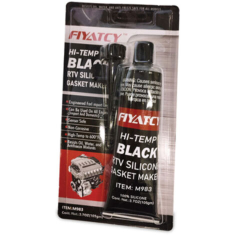 Silicone noir haute température en tube 85g – Pour four et cuisinière – Résistant jusqu'à 300°C – Compatible toutes marques